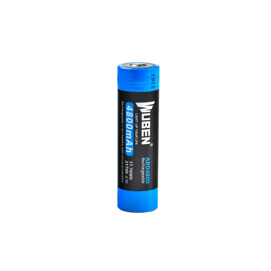 Wuben ABD4800 Rechargeable 21700 Flashlight Battery 4800mAh