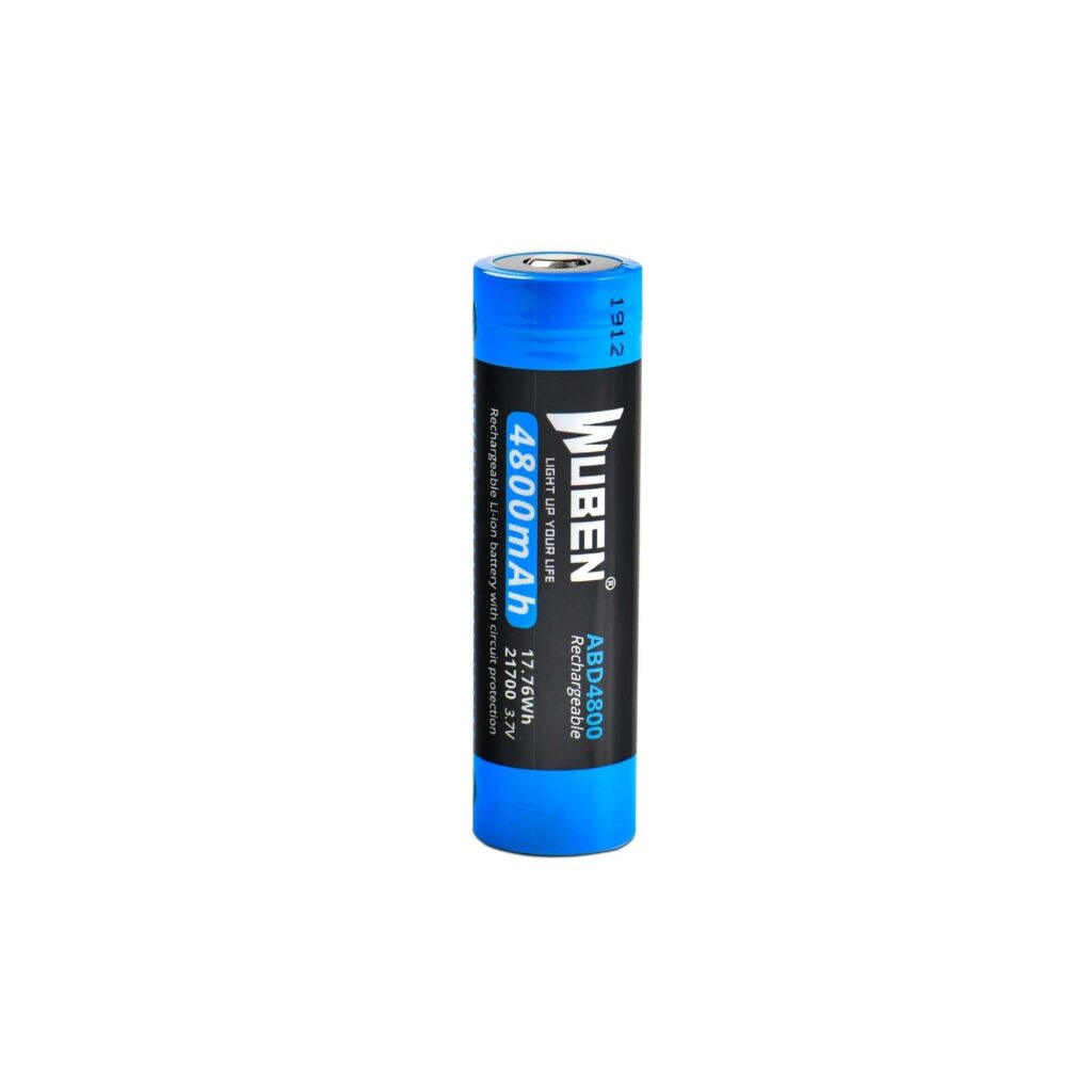 ABD4800 Rechargeable 21700 Flashlight Battery – 4800mAh