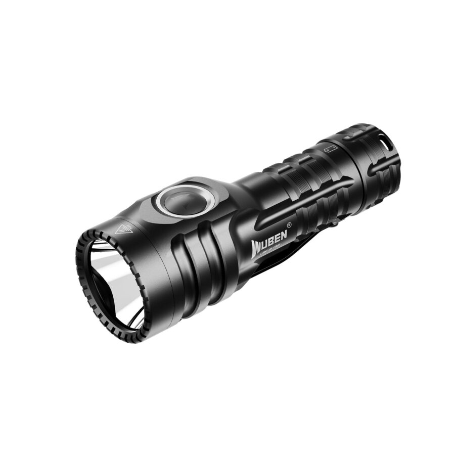 E6 Small Steel Cannon Strong Flashlight – 900 Lumen