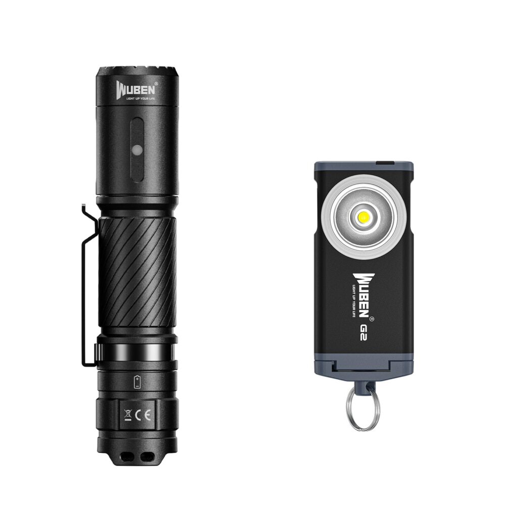 Wuben C3 Rechargeable Tactical Flashlight Bundle Sales