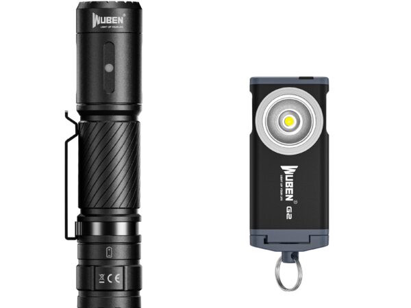 Wuben C3 Rechargeable Tactical Flashlight Bundle Sales