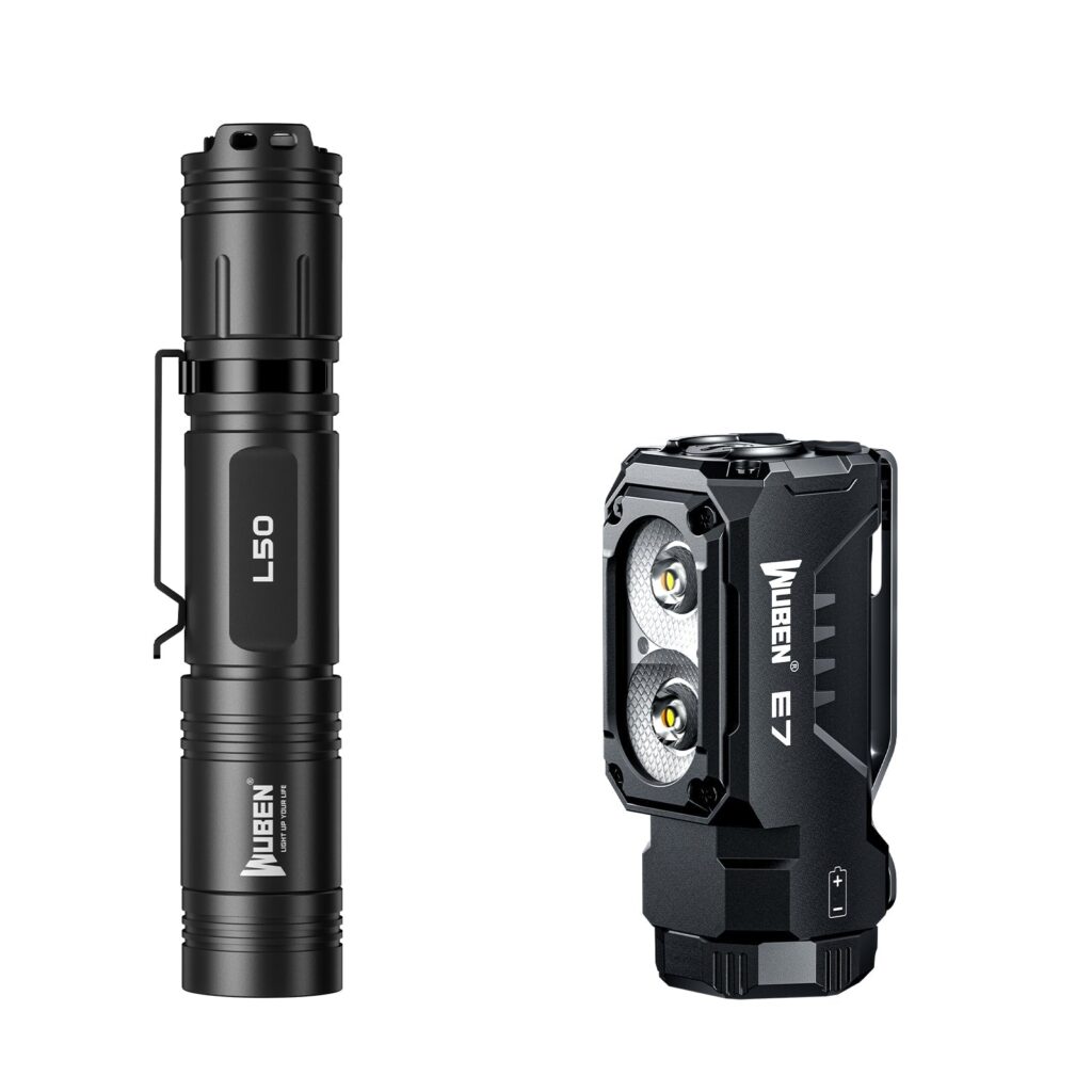 Wuben L50 Tactical LED Flashlight Bundle Sales