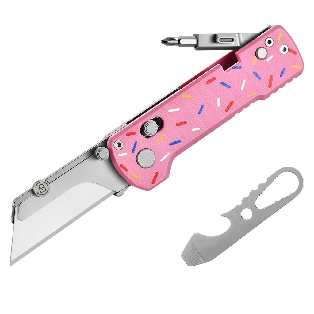 U1 Pro Doughnut Multitool Folding Utility Knife with Folding Screwdriver