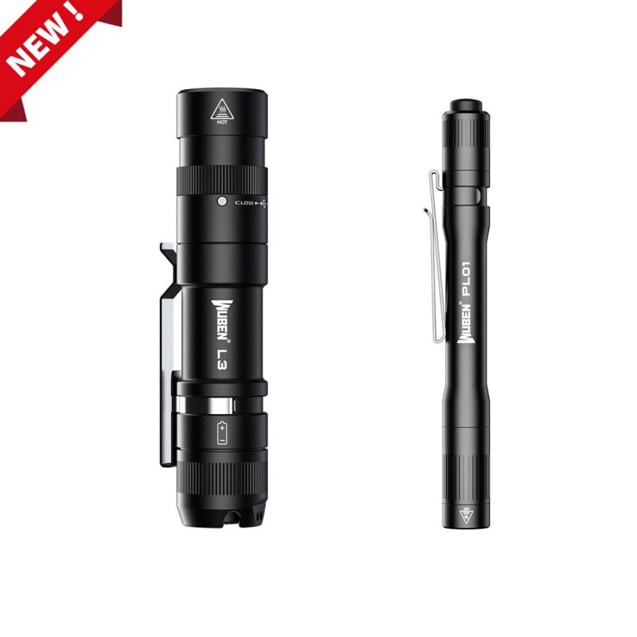 Wuben L3 Tactical Pocket Flashlight Bundle Sales