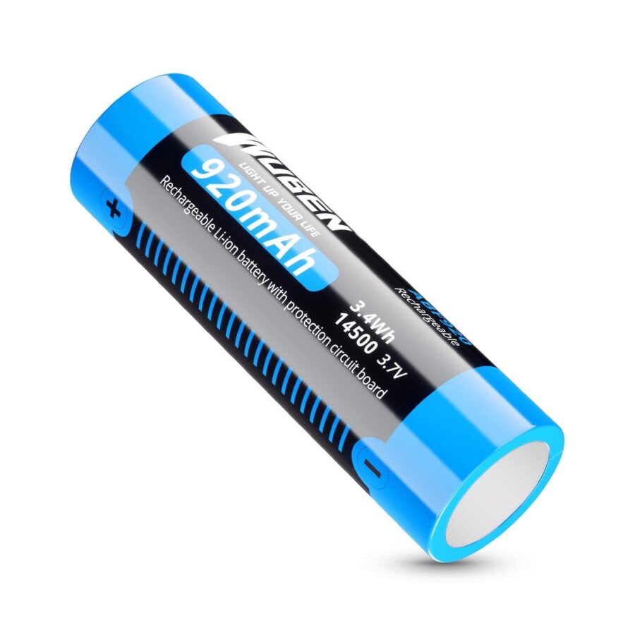 Wuben E6 Small Steel Cannon Strong Flashlight Extra Battery