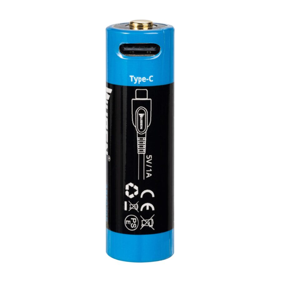 Wuben 14500 920mAh Type-C Battery For E8 Flashlight