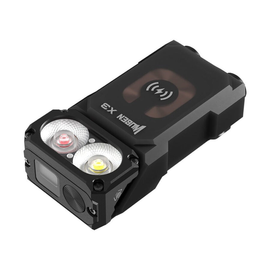 WUBEN Lightok X3 Owl EDC Flashlight – Rechargeable Mini 700 LUMENS Flashlights（Red and white light）