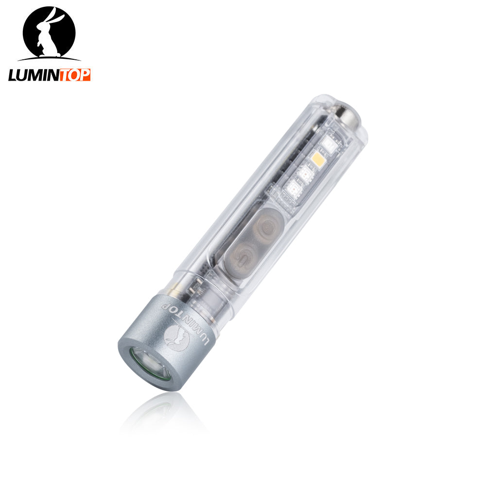 Lumintop Black Cat 400lm EDC Flashlight | 4-in-1 UV RGB Warm White Keychain Light