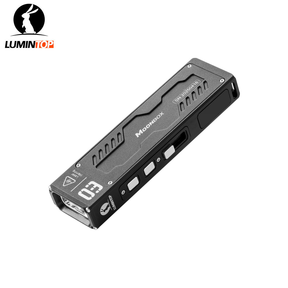 Lumintop MoonBox 3.0 Magnetic Rechargeable EDC Flashlight with RGB & UV Light Laser Pointers
