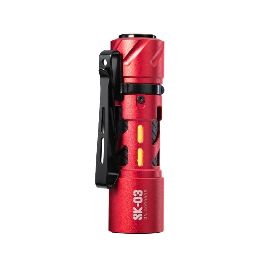 LOOP GEAR SK03 Aluminum Red LED Flashlight 1000Lumens 120 Meters