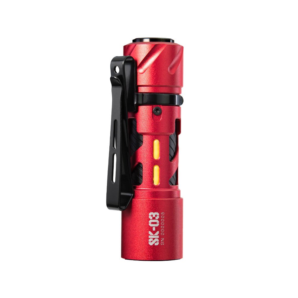 LOOP GEAR SK03 Aluminum Red LED Flashlight 1000Lumens 120 Meters