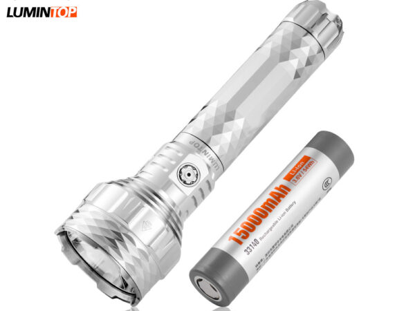 Lumintop PK90 1500m Long-Range Rechargeable Search Flashlight