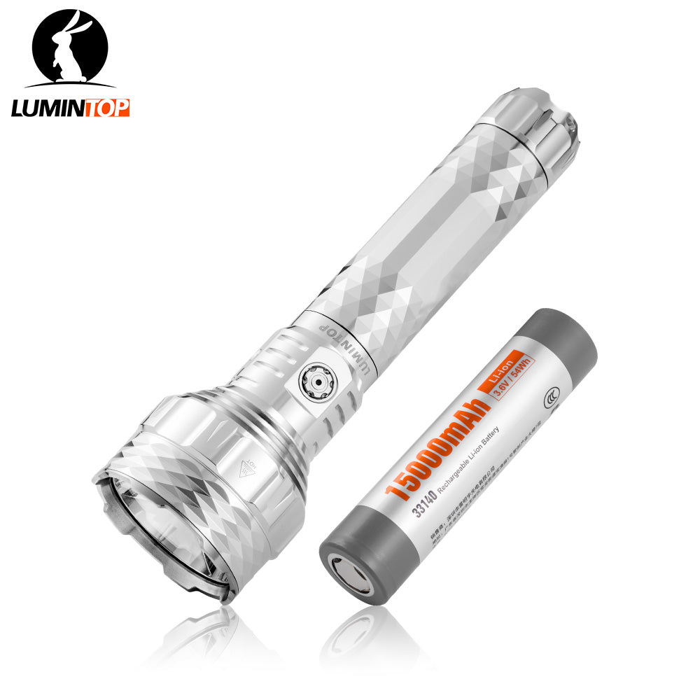 Lumintop PK90 1500m Long-Range Rechargeable Search Flashlight