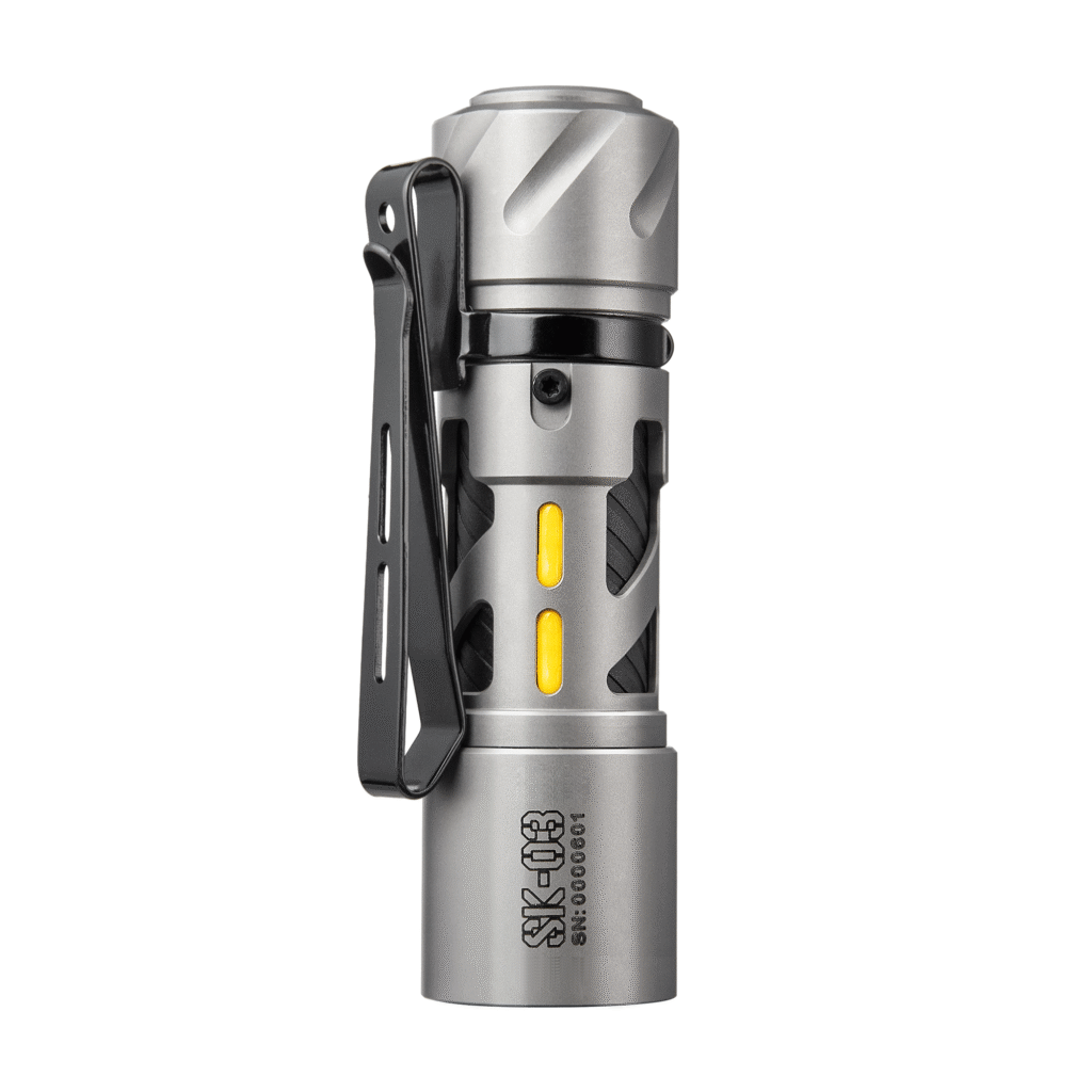 LOOP GEAR SK03 Stainless Steel Sandblast LED Flashlight 1000Lumens 120 Meters