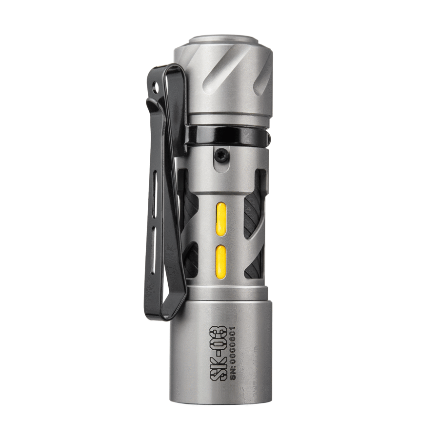 LOOP GEAR SK03 Stainless Steel Sandblast LED Flashlight 1000Lumens 120 Meters