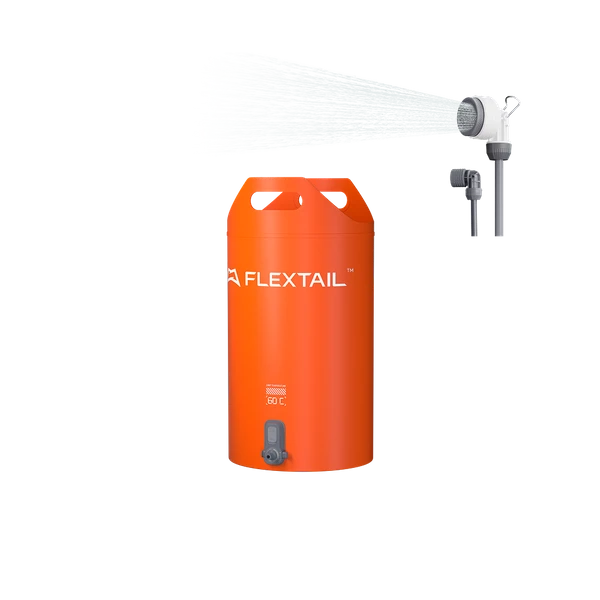 FLEXTAIL Portable Tiny Electric Shower | 20L Bucket with Powered Pump