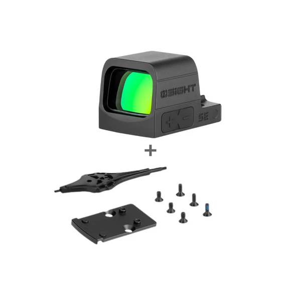 Osight SE Enclosed Emitter RMSc Optic Green Dot Multi Reticle Sight