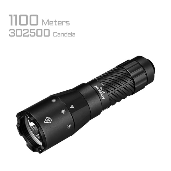 W20 LEP Flashlight with Wide Angle Spill