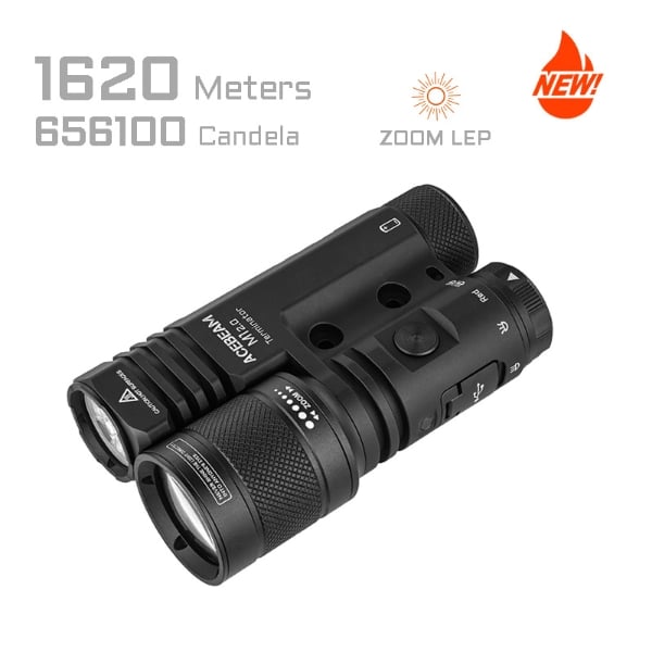 Terminator M1 2.0 Dual Head LEP/LED Flashlight