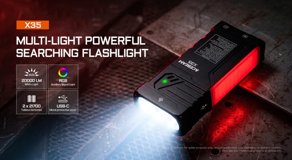 X35 Multi-Light Powerful Searching Flashlight