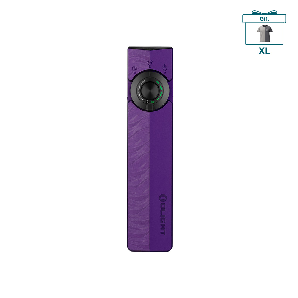ArkPro Nebula Violet Flat EDC Flashlight 1500lm UV Laser Light